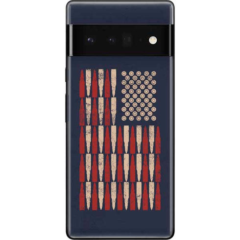 Blue Bullet American Flag Google Pixel 6 Pro Skin
